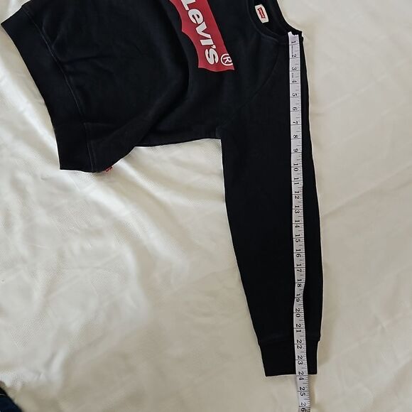 Levi's Girl Signature Logo Long Sleeves Sweater Large 10/12 Years Old Black/Red - Picture 10 of 16